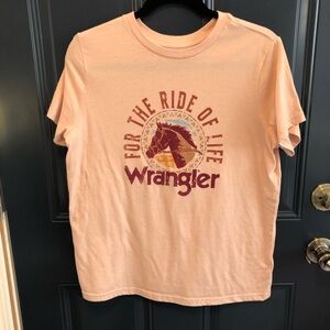 Women’s Wrangler For The Ride of Life Tee Shirt Size Medium